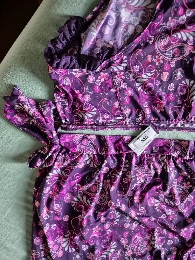 Nieuwe paarse tankini M42 BPC Bonprix collection roze/grijs, Ophalen of Verzenden, Nieuw, Roze, Bikini