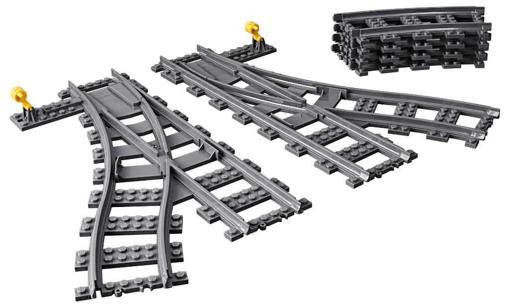 LEGO City 60238 Wissels tbv Trein 8 delig, Kinderen en Baby's, Speelgoed | Duplo en Lego, Ophalen of Verzenden, Nieuw, Complete set