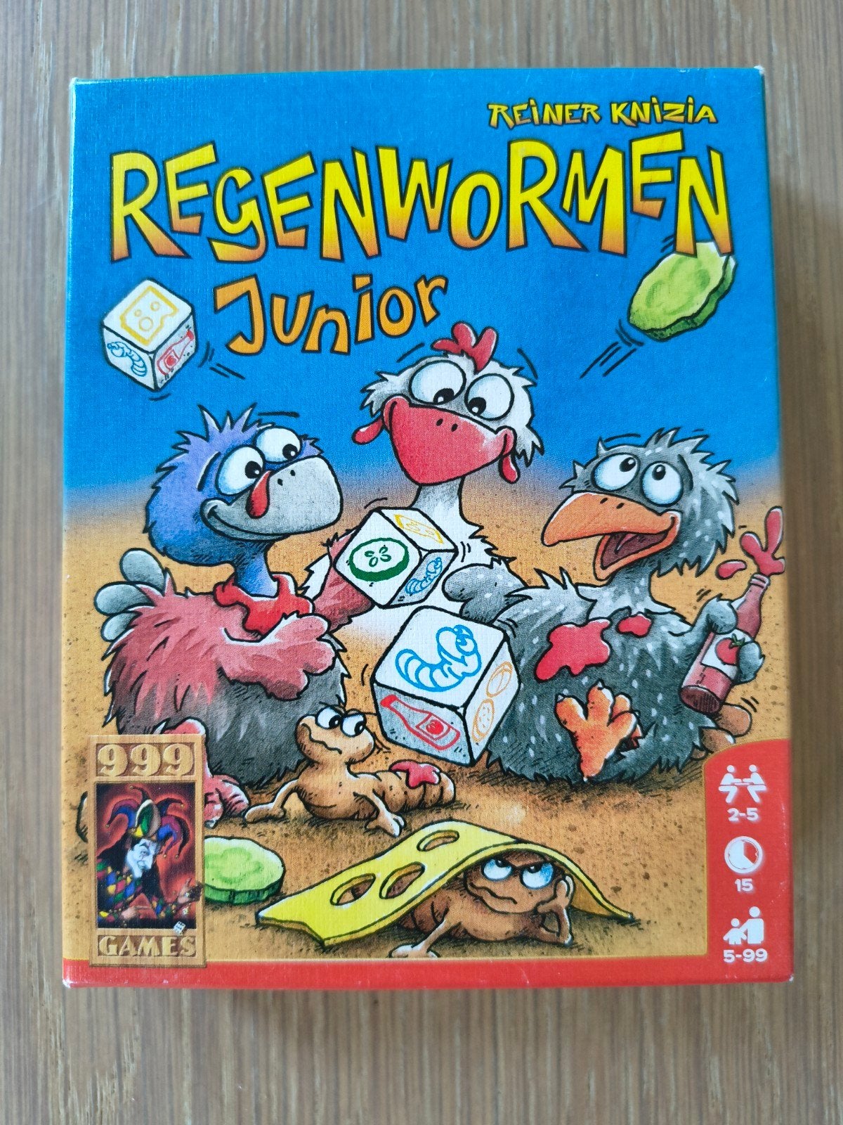 Regenwormen Junior - leuk dobbelspel voor kinderen, Vijf spelers of meer, Ophalen, Zo goed als nieuw, 999 Games