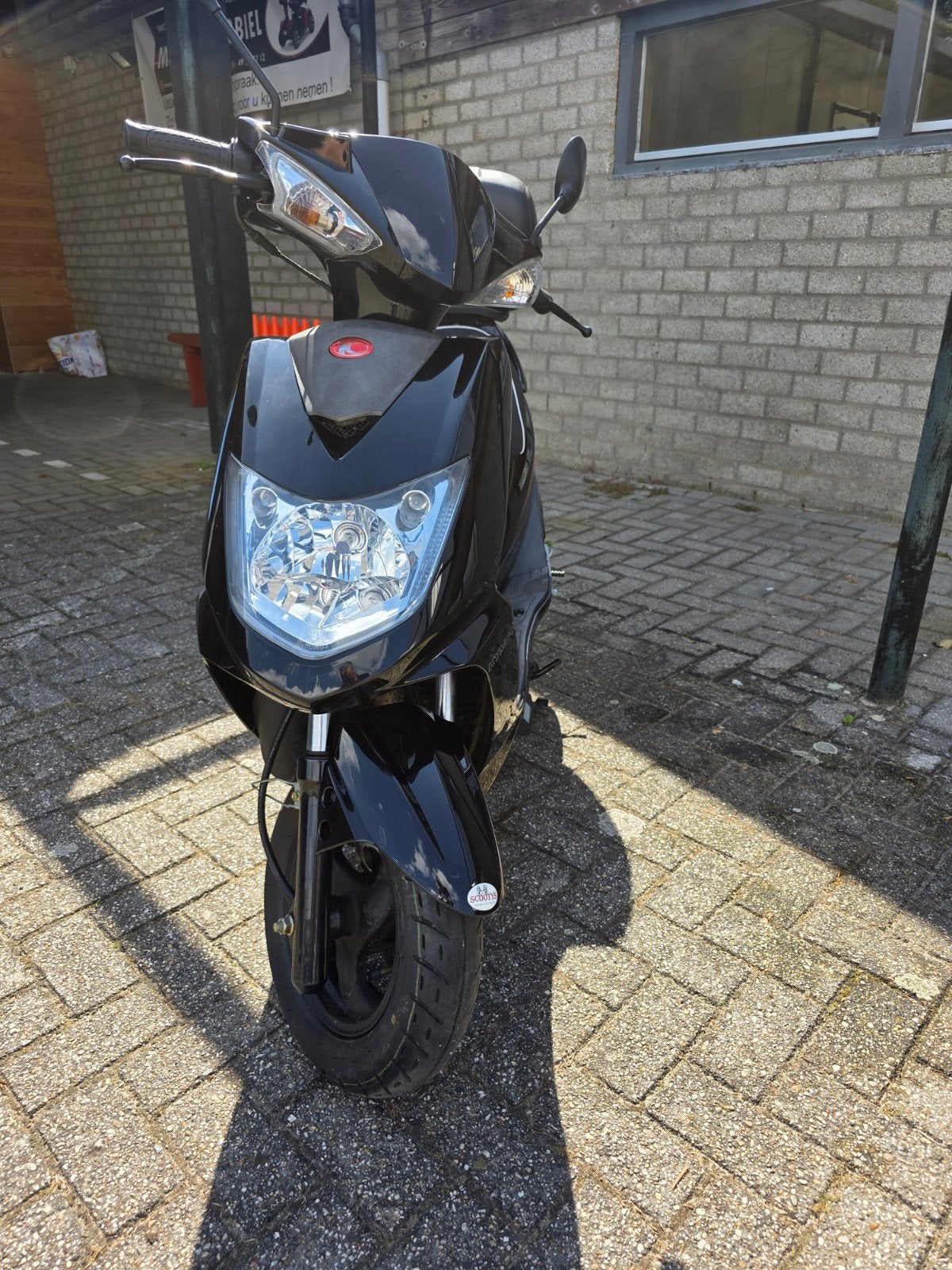 Kymco VP50 Scooter - Zwart, 25 km/u, met topkoffer, Fietsen en Brommers, Scooters | Kymco, Overige modellen, Benzine, Ophalen of Verzenden