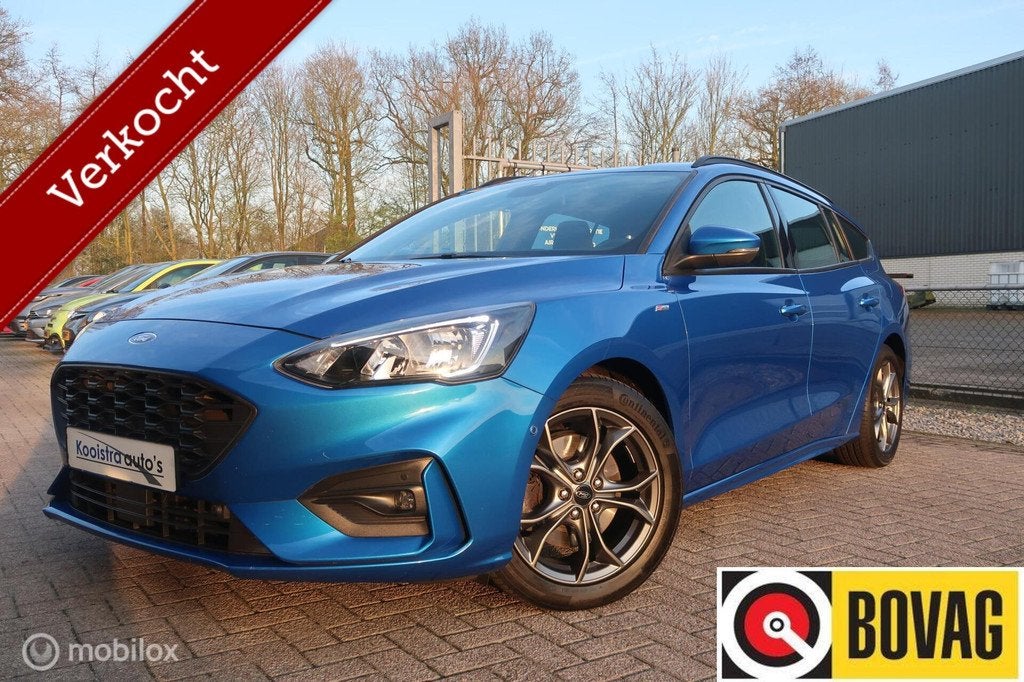 Ford Focus Wagon 1.0 EcoBoost ST Line B&O,CAMERA,WINTERPACK, Gebruikt, Zwart, Handgeschakeld, Onderhoudsboekje
