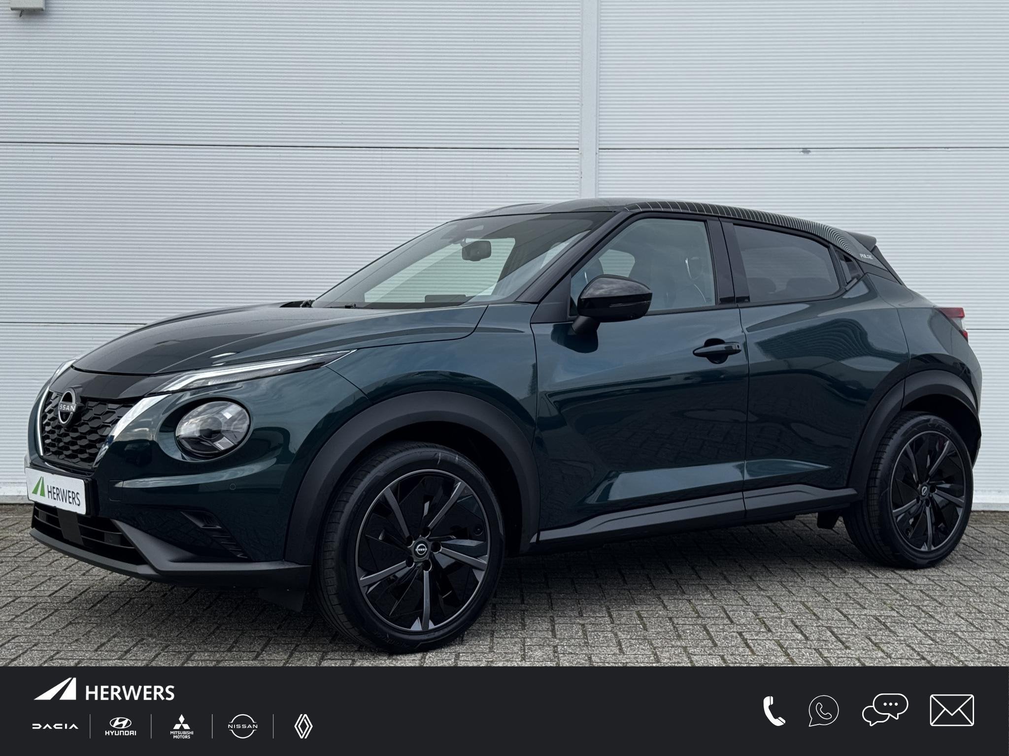 Nissan Juke 1.6 Hybrid Pulse FAP aero velgen / Lederen Bekle, 94 pk, 4 cilinders, Zwart, Bedrijf
