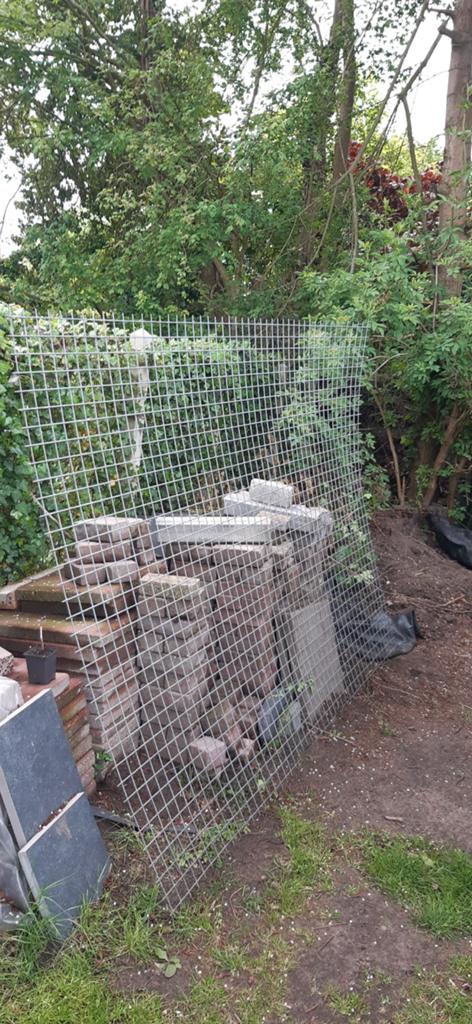 Gaas 5 x 5 cm dik 4 mm gegalvaniseerd afm. 1.8 x 2.45 m1, Tuin en Terras, Ophalen, Minder dan 10 meter