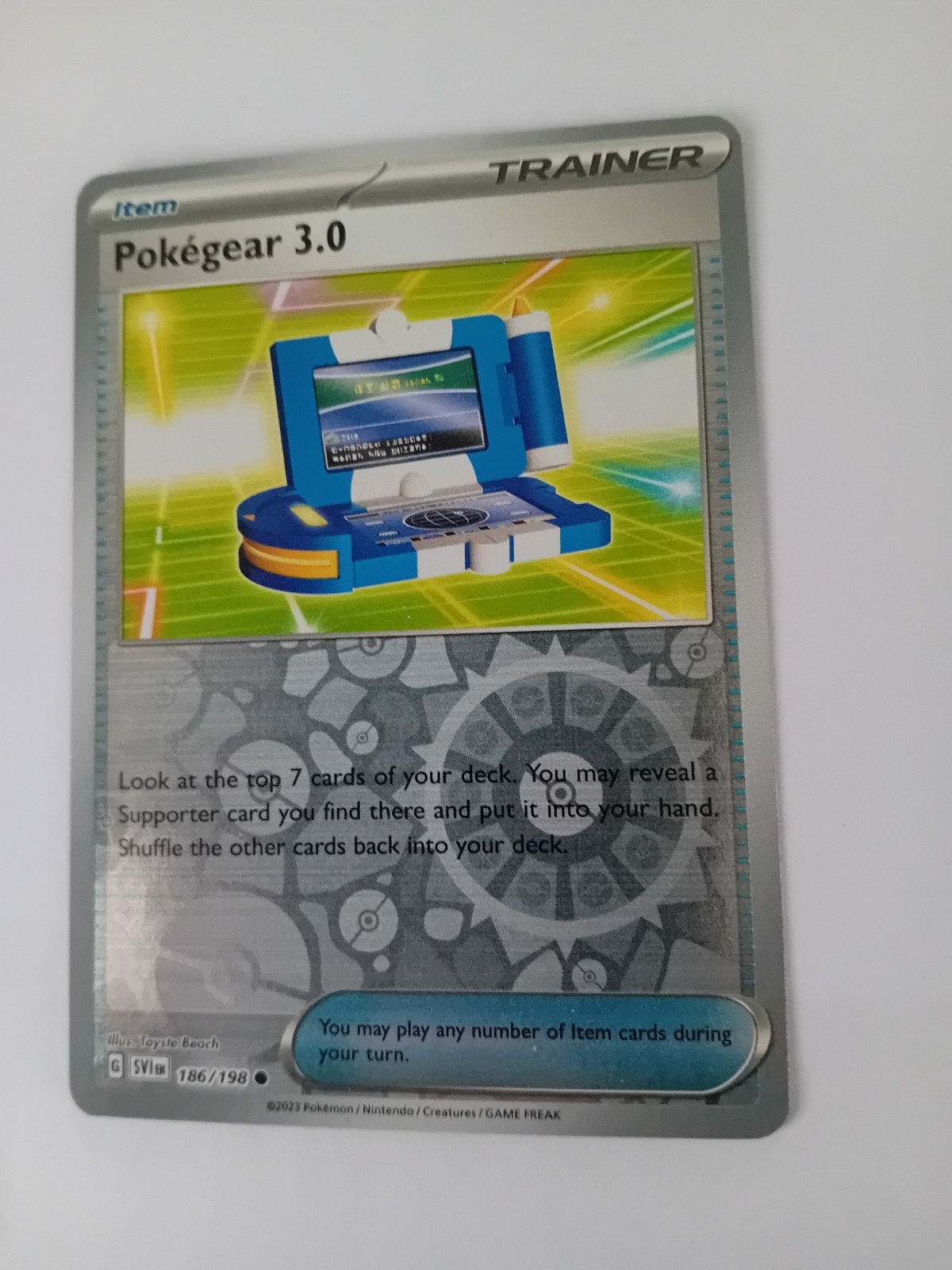 Pokégear 3.0 186/198 Pokemonkaart SVI, Ophalen of Verzenden, Nieuw, Losse kaart, Foil