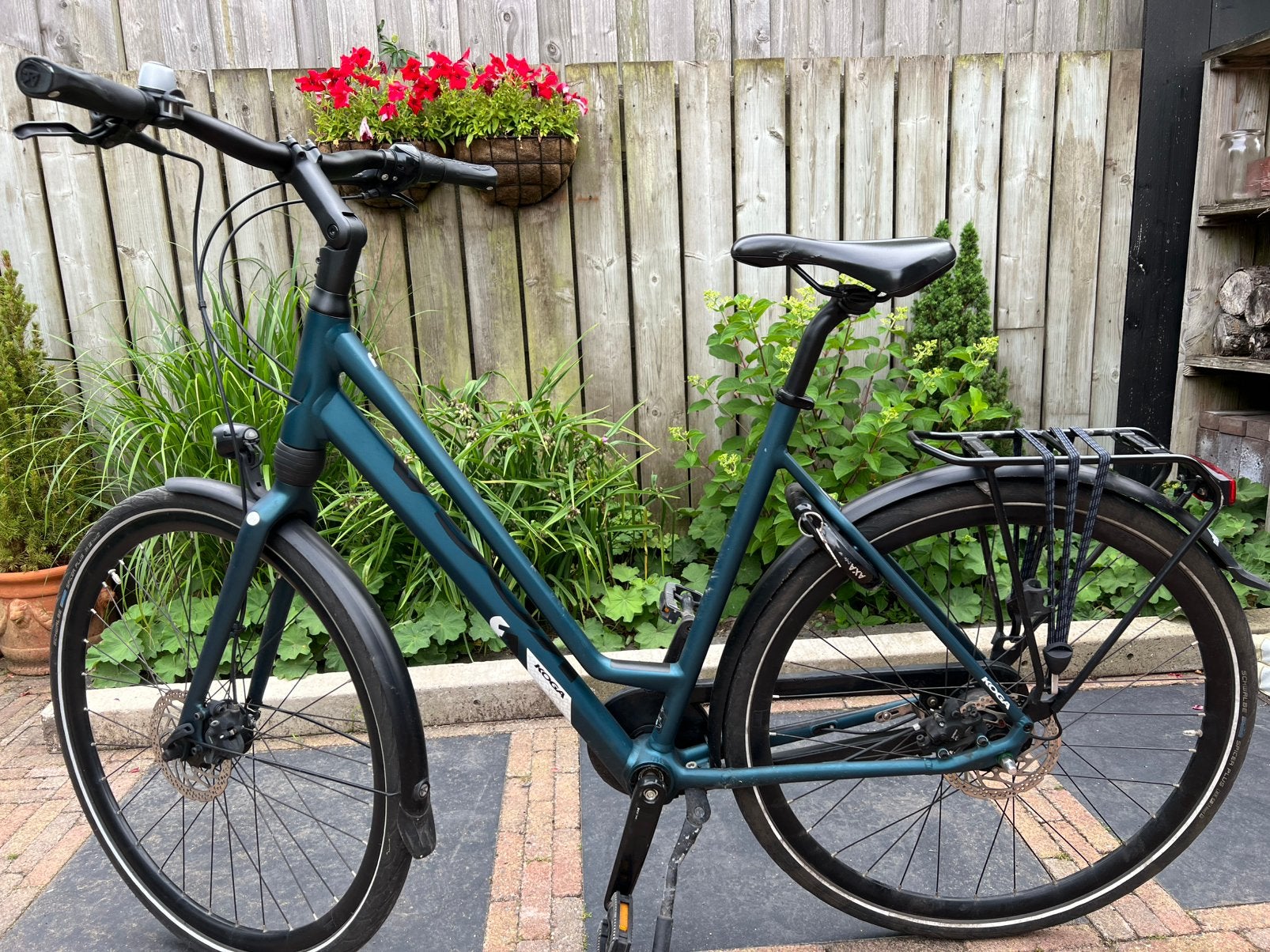 Nette Koga F3 3.0 Damesfiets Teal Matt, Gebruikt, Versnellingen, Schijfrem, Ophalen