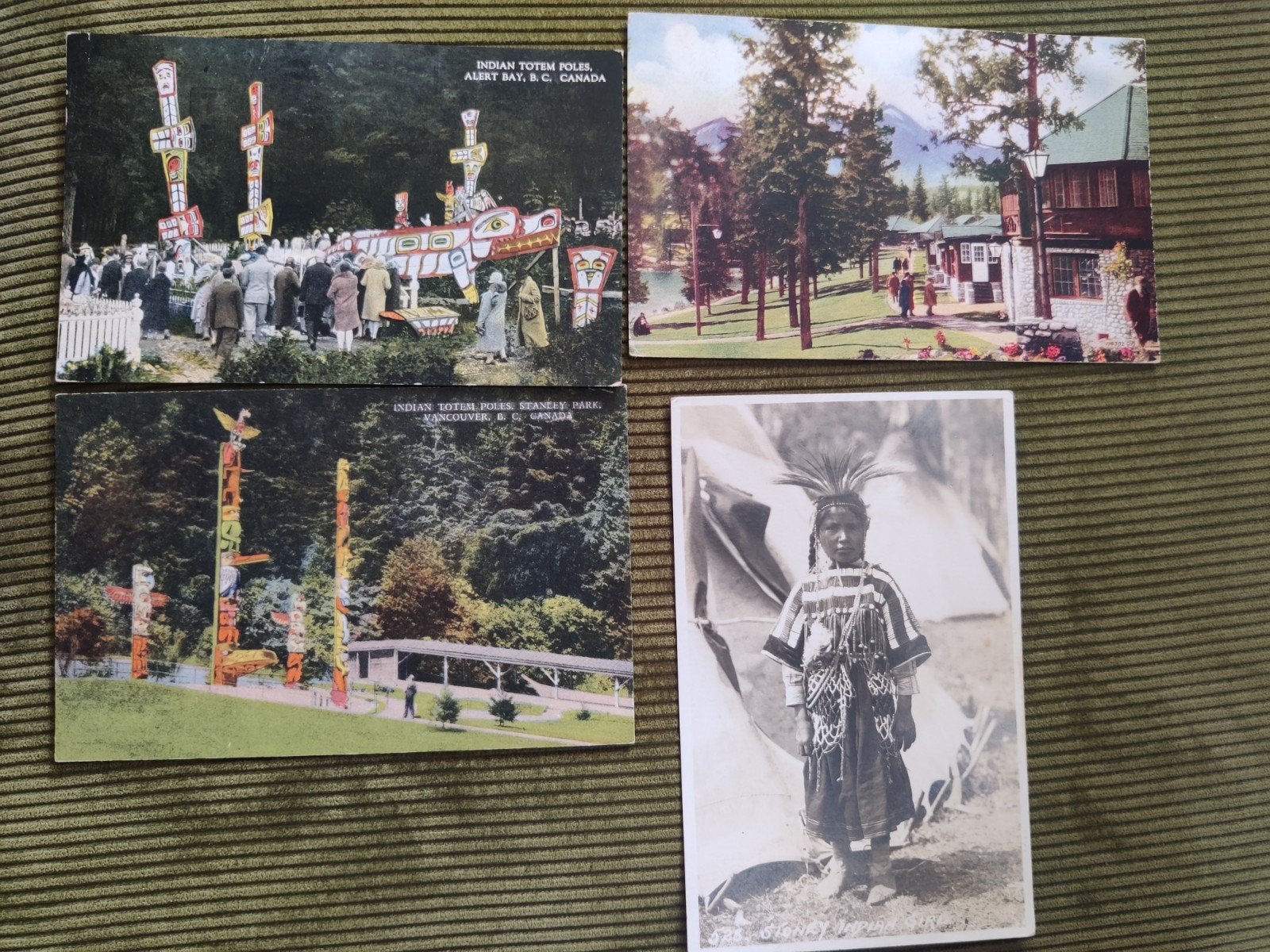 4 ansichtkaarten Canada 1933, Ophalen of Verzenden, 1920 tot 1940, Buiten Europa