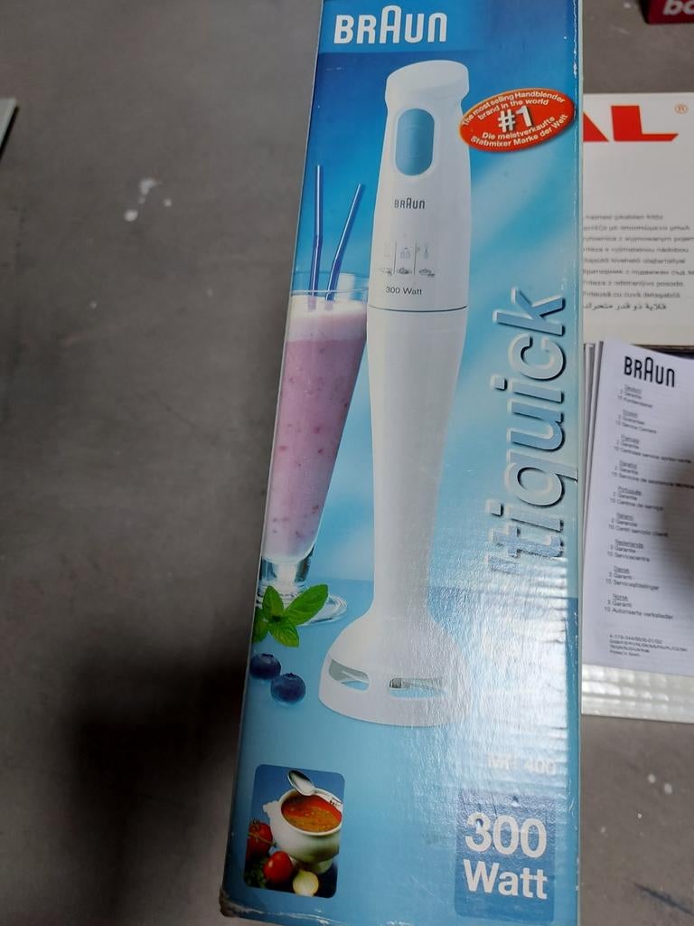 Braun MR 400 Staafmixer 300 Watt, Witgoed en Apparatuur, Ophalen of Verzenden, Zo goed als nieuw