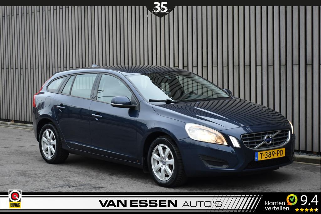 Volvo V60 2.0 T5 Kinetic Automaat Cruise Control Navigatie!, Euro 5, Blauw, 1499 kg, Geïmporteerd