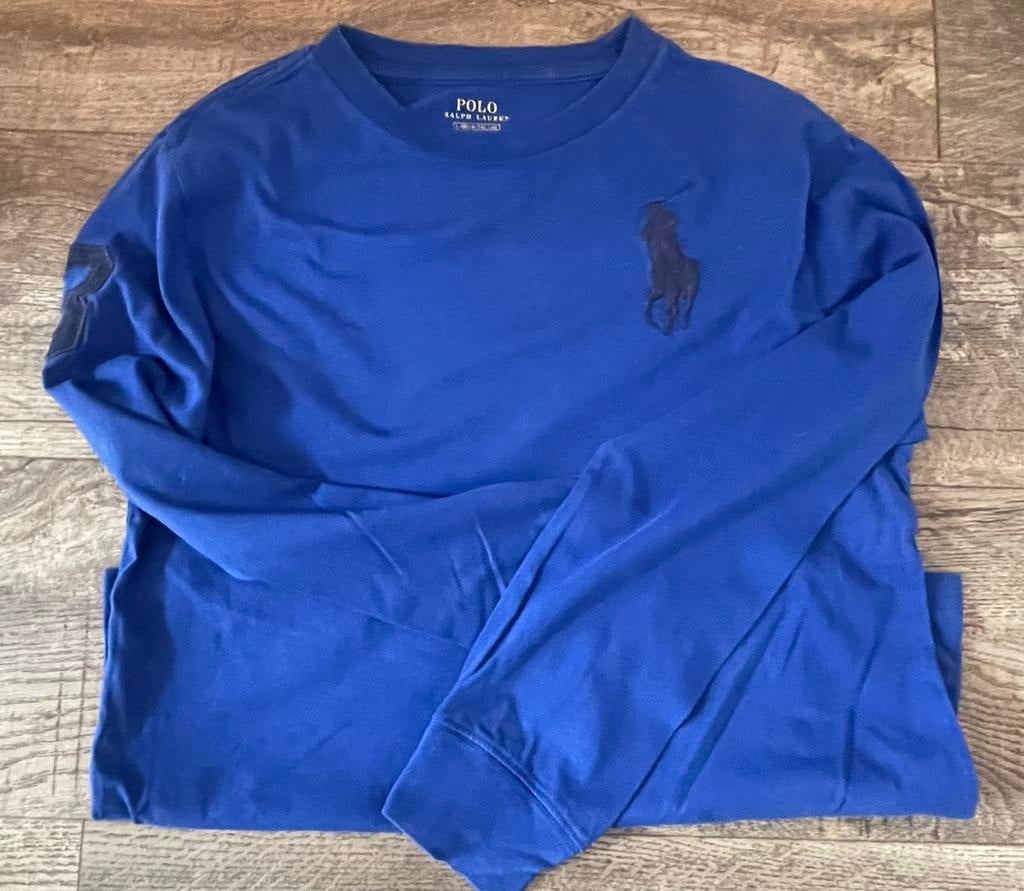 POLO Ralph Lauren longsleeve maat L / 14-16 zgan, Ophalen, Zo goed als nieuw, Jongen, Shirt of Longsleeve