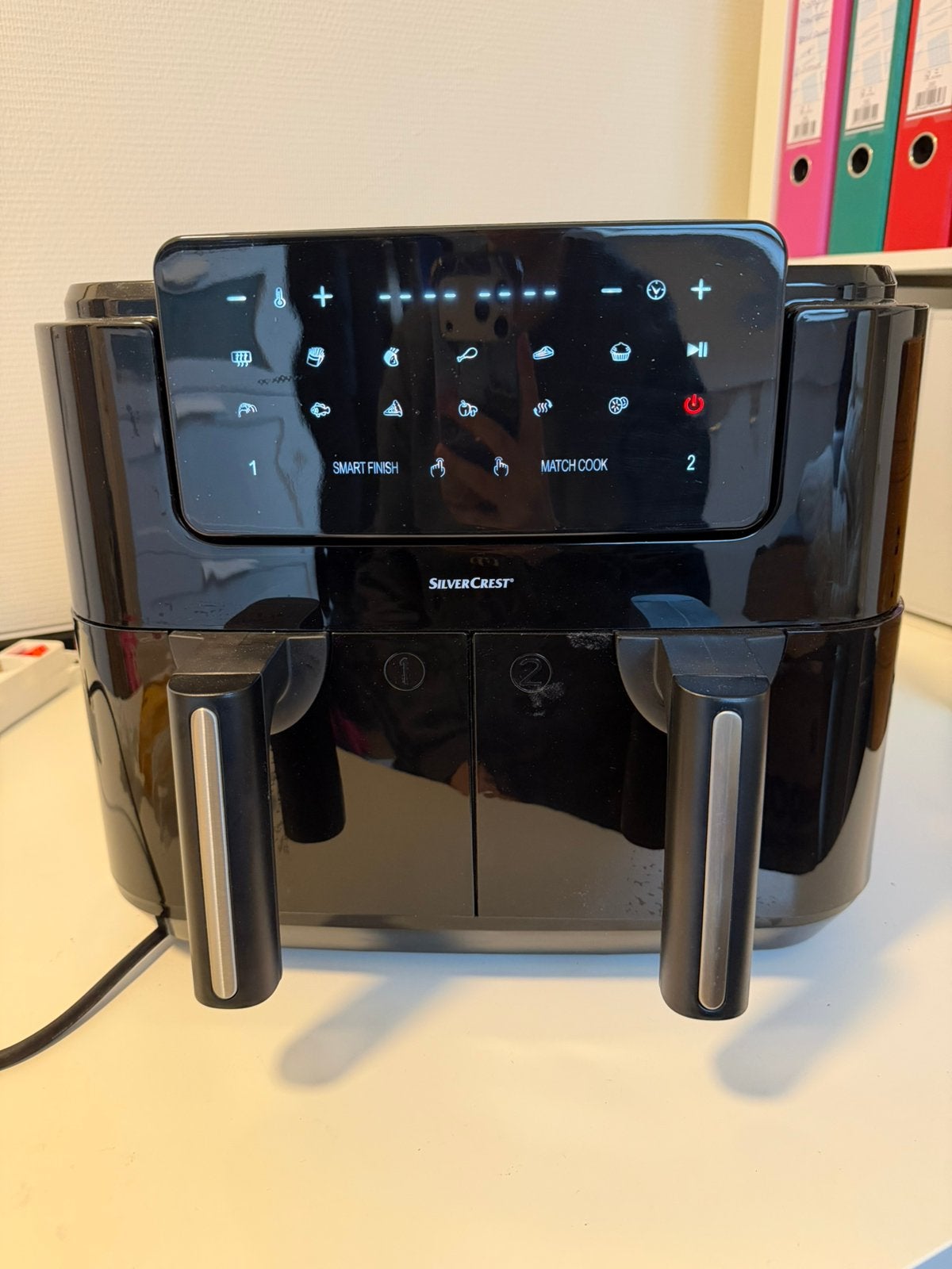 Dubbele Airfryer SilverCrest, Witgoed en Apparatuur, Ophalen, Zo goed als nieuw, Airfryer