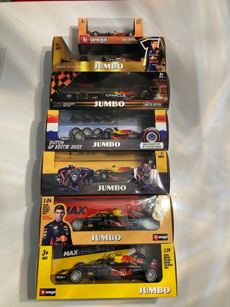 Max Verstappen jumbo set 2017-2023, Ophalen of Verzenden, Nieuw, Formule 1