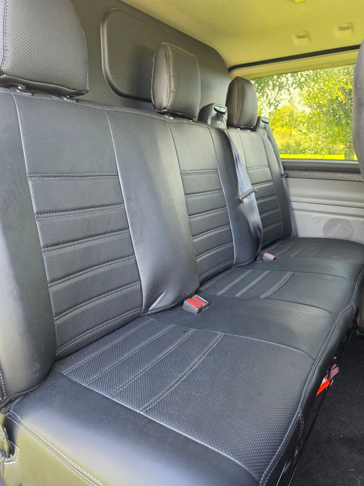 Lerenlook hoge kwaliteit stoelhoezen voor Ford Transit Custo, Ophalen of Verzenden, Zo goed als nieuw