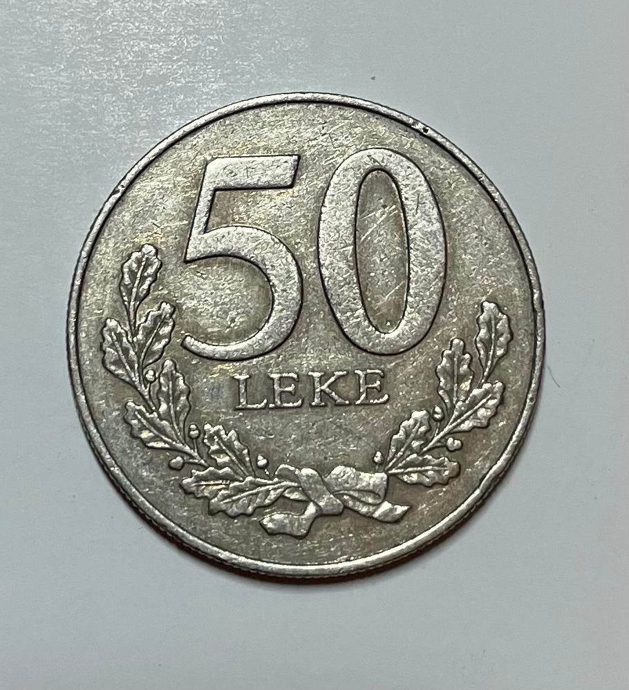 50 lek Albanië 2000, Ophalen of Verzenden, Overige landen