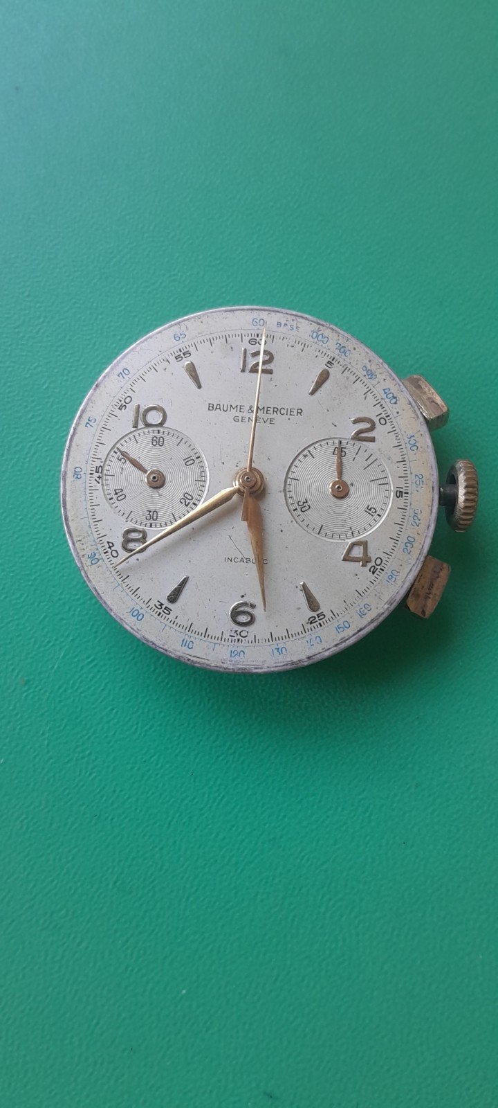 Baume Mercier Chronograaf uurwerk, Overige merken, Staal, Verzenden, 1960 of later