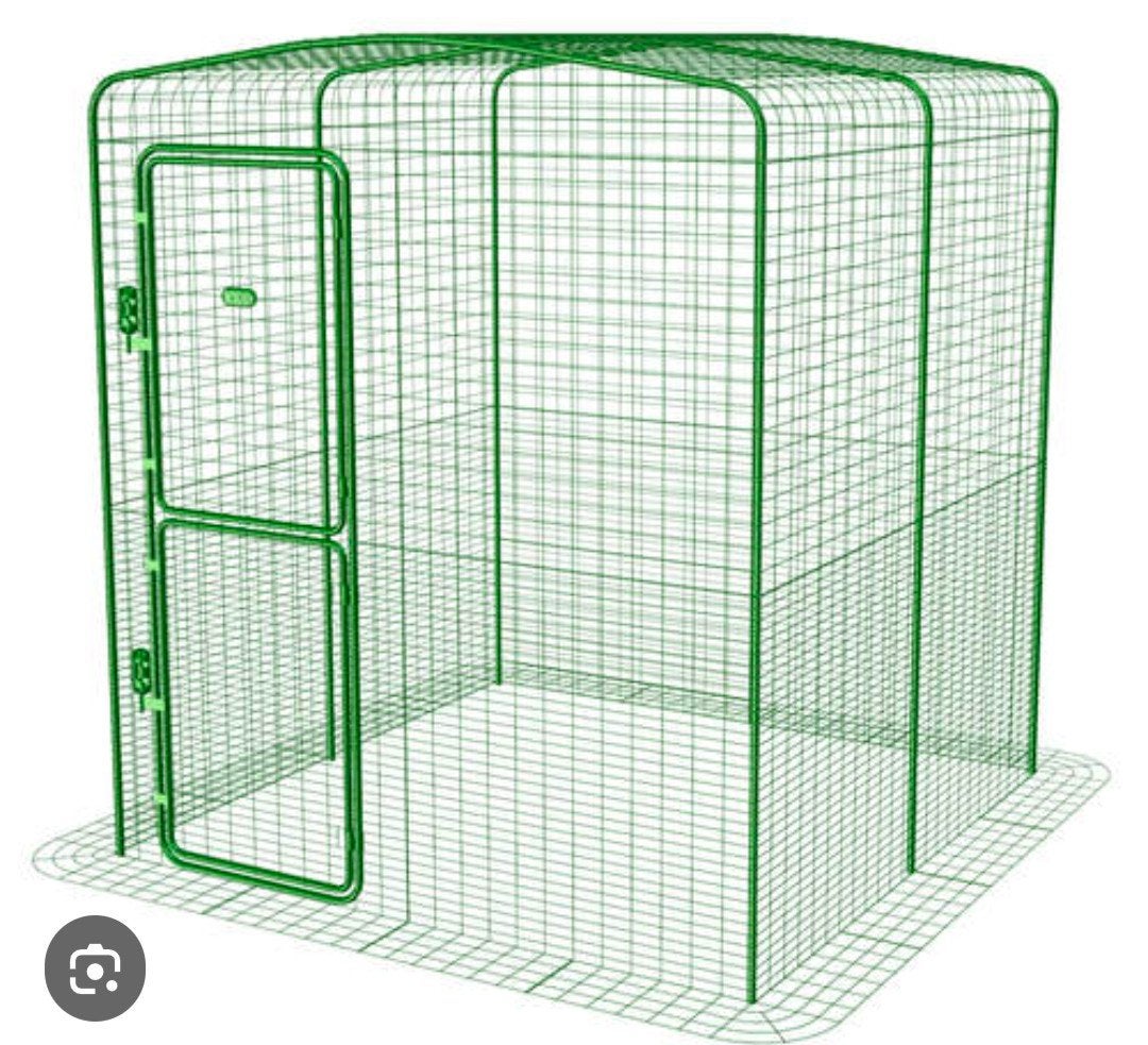 Omlet Buitenterrein 2m x 2m x 2m kattenren konijnren kippenr, Dieren en Toebehoren, Ophalen, Gebruikt