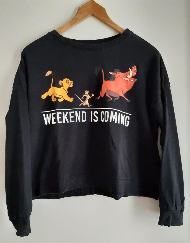 Leuke Disney Lion King sweater maat XS, Disney, Zwart, Ophalen of Verzenden, Zo goed als nieuw