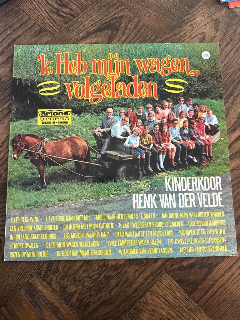 Kinderkoor Henk Van Der Velde – 'k Heb Mijn Wagen Volgeladen, Cd's en Dvd's, Ophalen, Zo goed als nieuw, 12 inch
