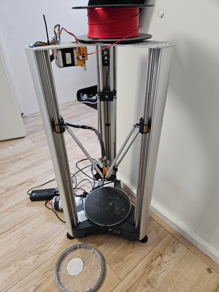 Delta 3D-printer met filament, Computers en Software, 3D Printers, Ophalen, Gebruikt, Onbekend