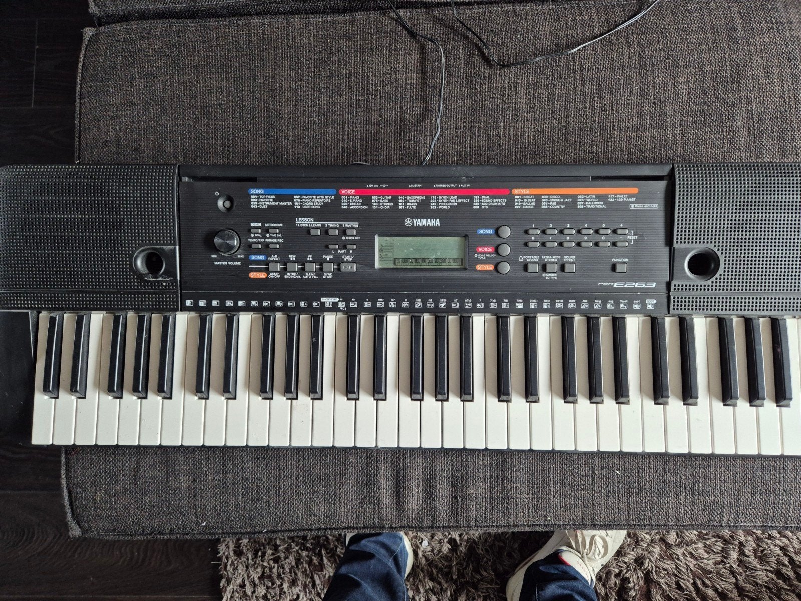 Yamaha E263 Keyboard - Zo goed als nieuw, Ophalen of Verzenden, Zo goed als nieuw, 61 toetsen, Yamaha