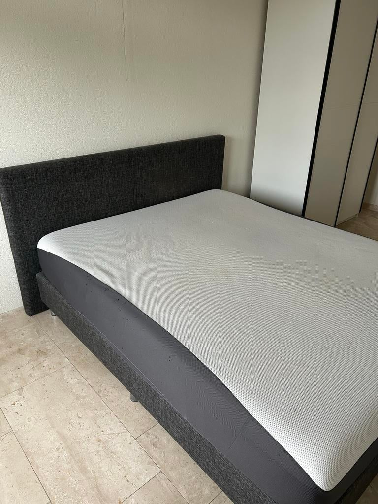Boxspring met Emma matras en wasbare hoes, Huis en Inrichting, Slaapkamer | Boxsprings, Ophalen, Gebruikt, Tweepersoons, 200 cm