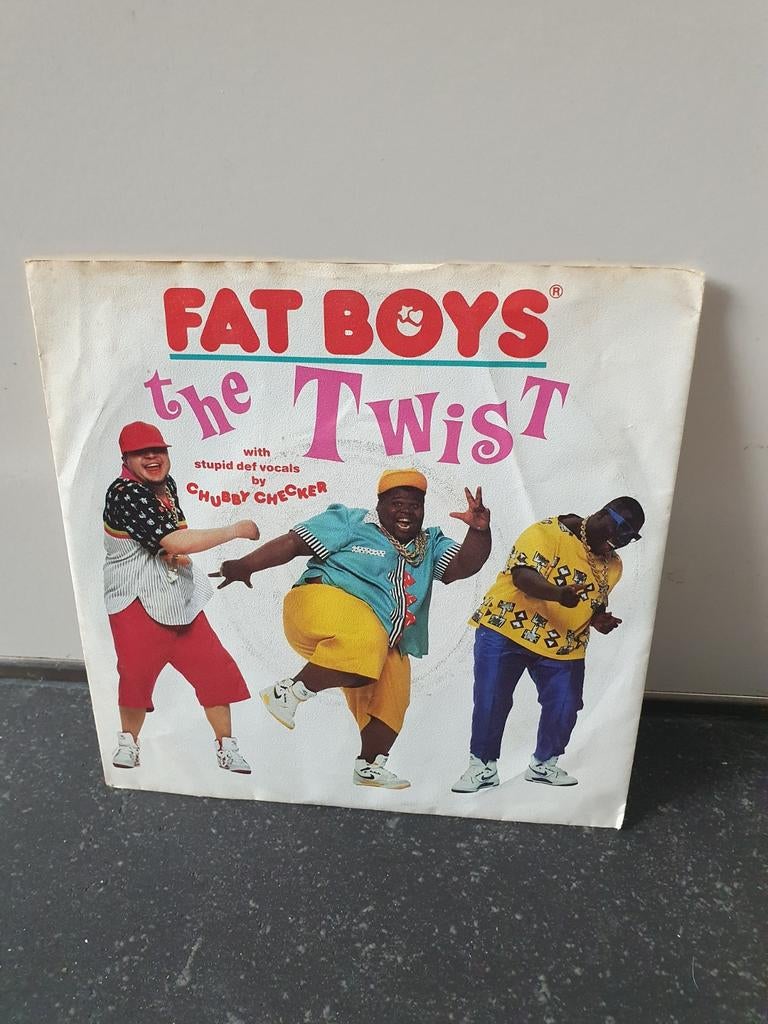 Fat Boys - The Twist (feat. Chubby Checker) 7 inch single, Fotohoes, Ophalen of Verzenden, Gebruikt, Hiphop en Rap