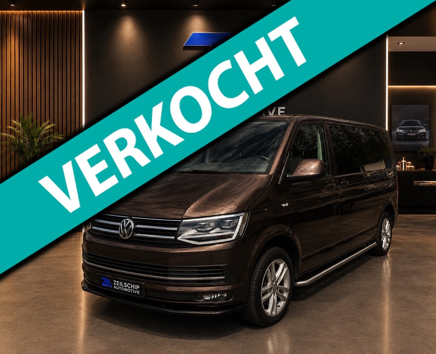 Volkswagen Transporter 2.0 TDI Lang 4-Motion Highline Navi|P, Auto's, Bestelauto's, Automaat, Euro 6, USB, Bruin