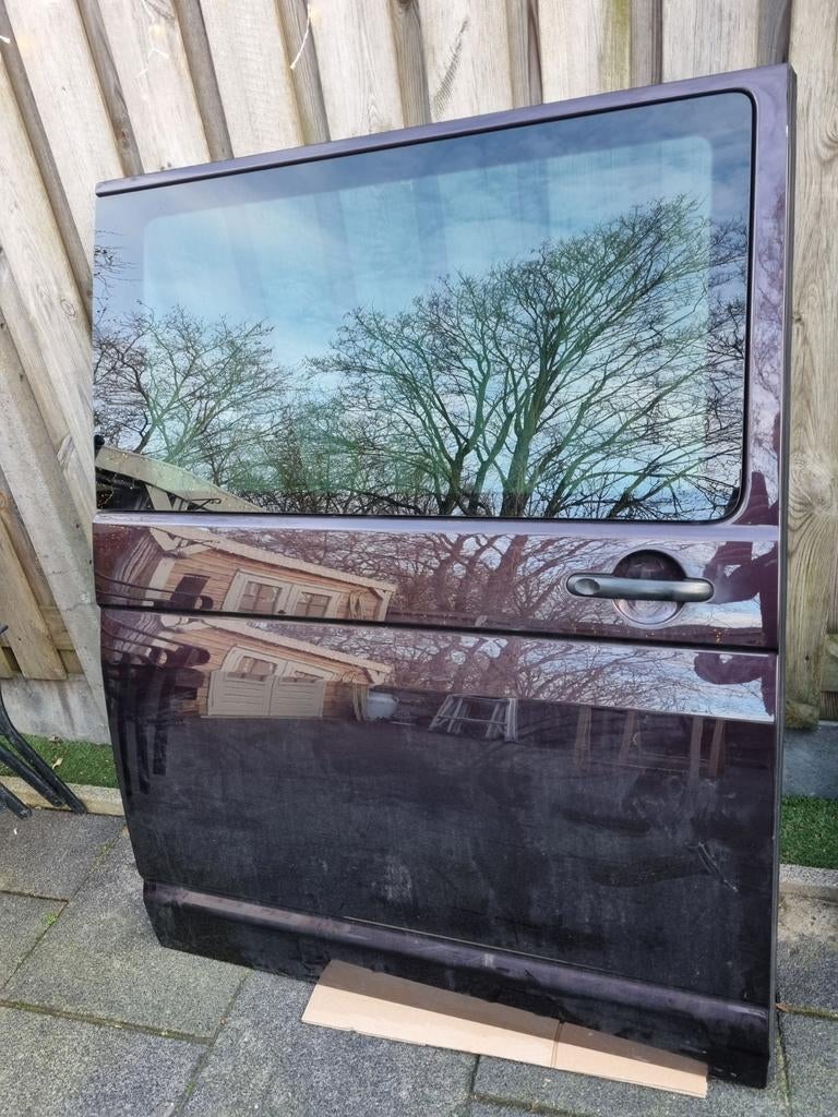 Rechter schuifdeur t6 met glas ,scharnieren en sluitsysteem, Ophalen, Volkswagen