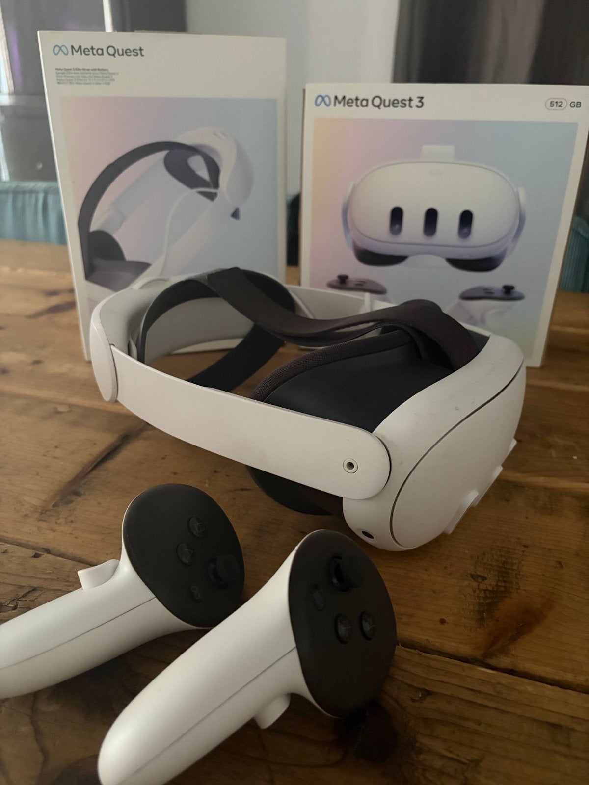 Meta Quest 3 512GB met Elite Strap en batter ij, Spelcomputers en Games, Ophalen of Verzenden, Zo goed als nieuw, VR-bril, Overige platformen