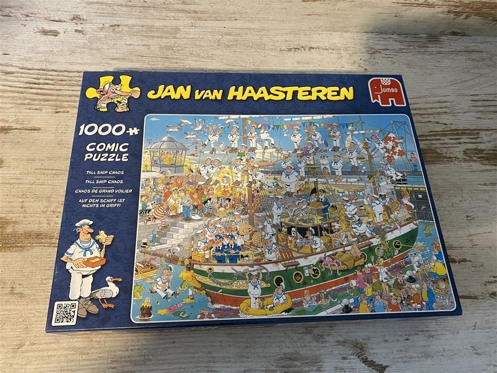 jan van haasteren - tall ship chaos 1000 stuks [s710], Verzenden, 500 t/m 1500 stukjes, Zo goed als nieuw