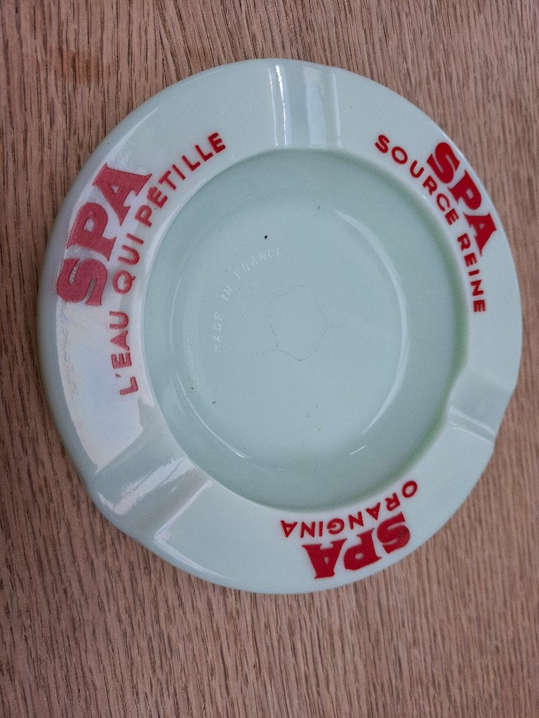 Prachtige asbak Spa orangina - eau - source de la Reine, Ophalen of Verzenden, Nieuw, Asbak