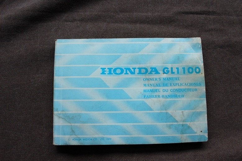 Honda GL1100 1979 motorcycle owner's manual Goldwing, Motoren, Handleidingen en Instructieboekjes, Ophalen of Verzenden, Honda