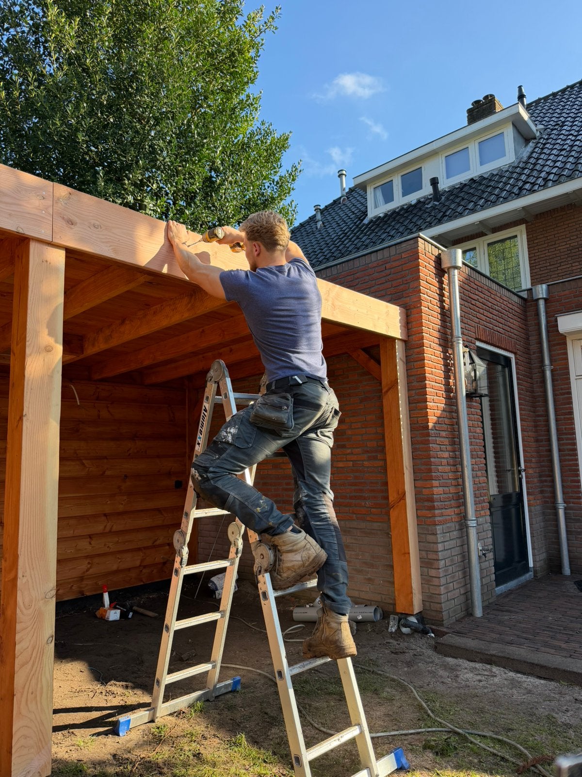 Ervaren timmerman ontwerpt en bouw overkapping/veranda’s, Tuin en Terras, Schoottimmerwerken@gmail.com, 3 ramen of meer, Nieuw