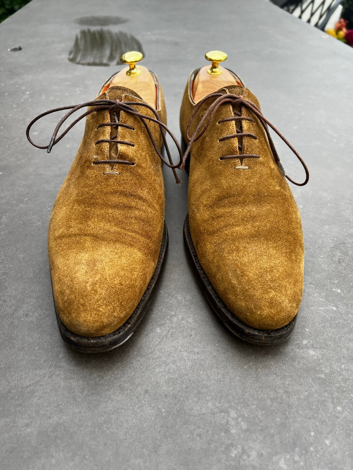 Santoni Herenschoenen Goodyear maat 7/41, Bruin, Ophalen of Verzenden, Santoni, Gedragen