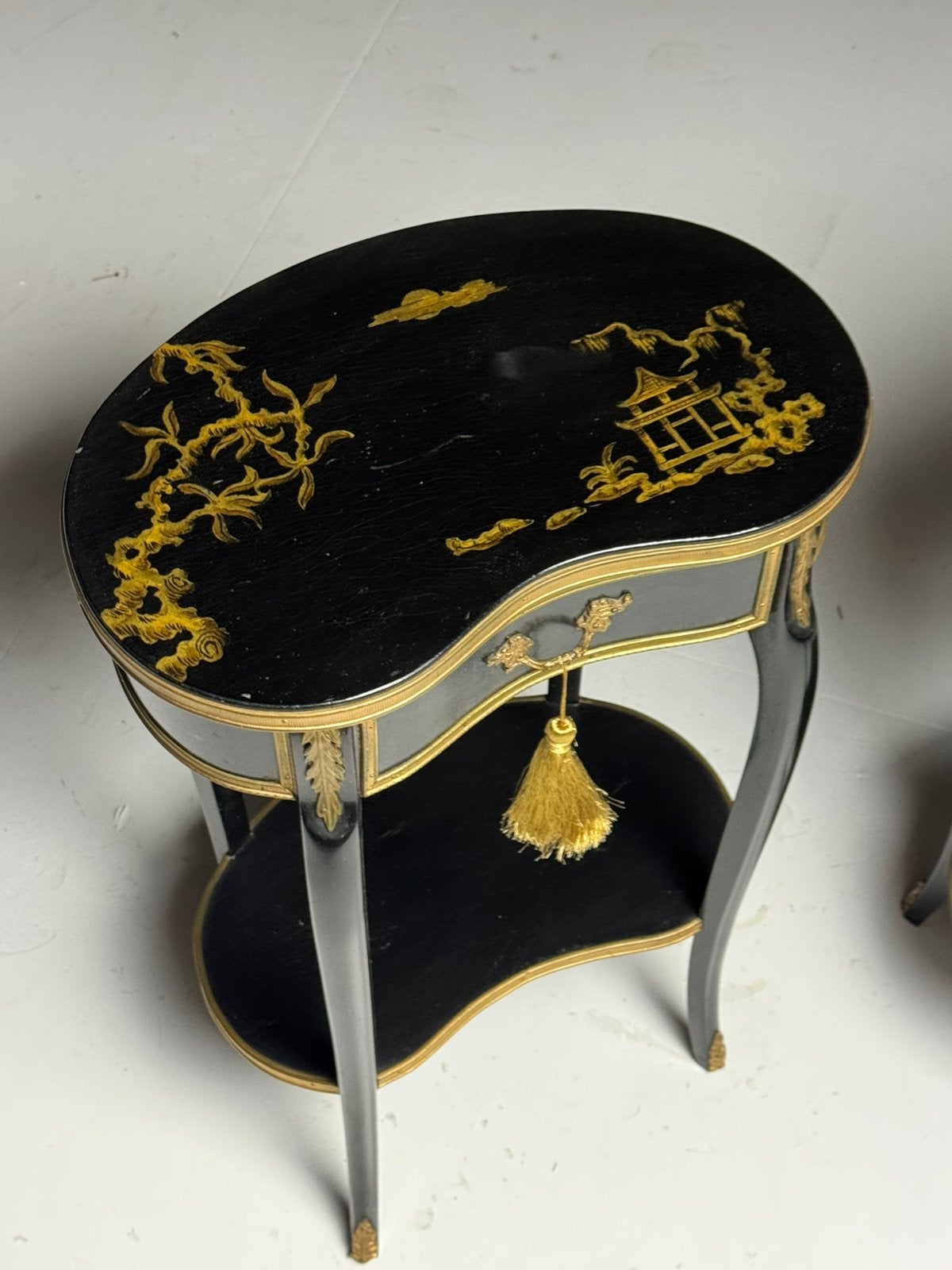 Set van 2 chinoiserie nachtkastjes, Ophalen, Zo goed als nieuw, Minder dan 45 cm, Minder dan 55 cm