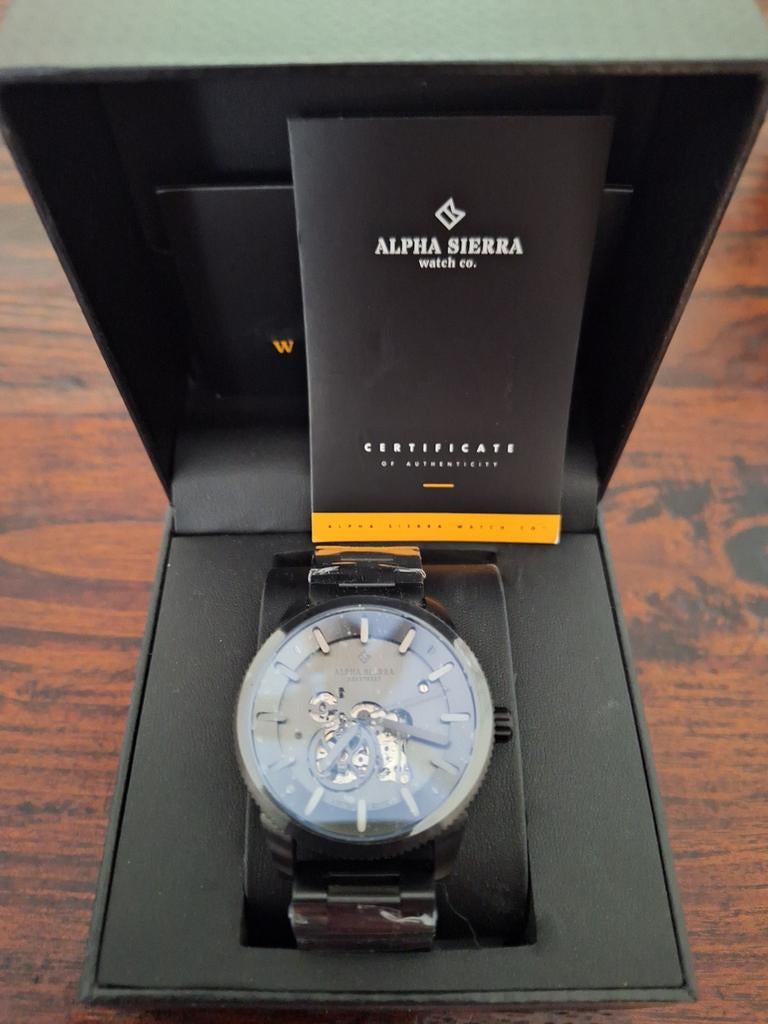 Alpha Sierra Herenhorloge -  Nieuw, Ophalen of Verzenden, Nieuw, Staal, Overige merken
