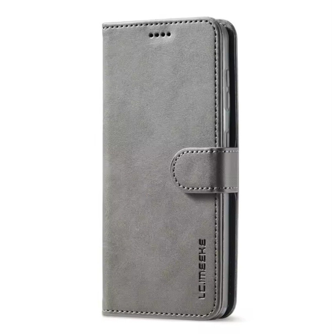 Nieuw Samsung Galaxy S23 hoesje – grijze bookcase, Ophalen of Verzenden, Zo goed als nieuw