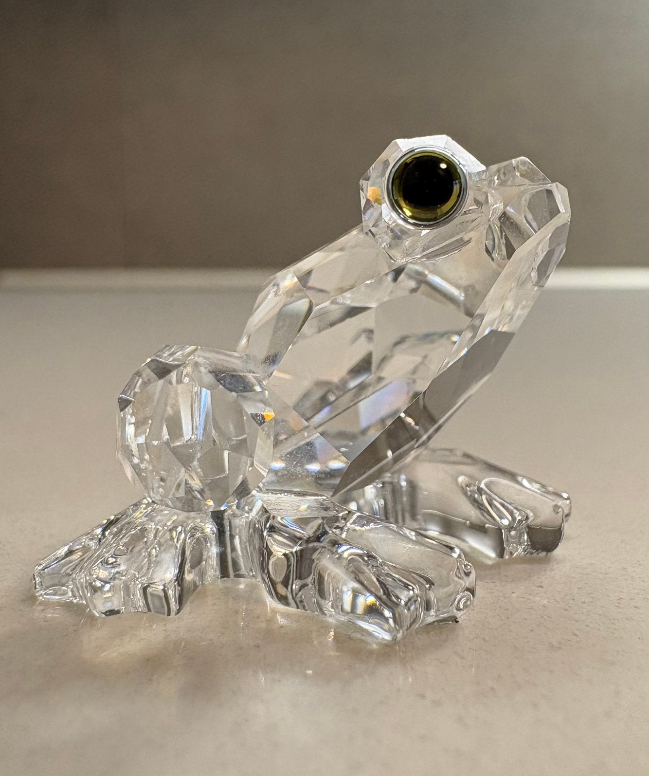 Swarovski Kristal - Kikker, Verzamelen, Swarovski, Ophalen of Verzenden, Zo goed als nieuw, Figuurtje