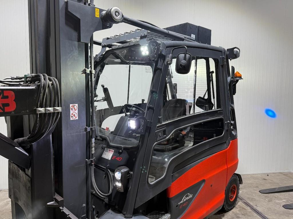 Linde E40-600 Triplex 6M Freelift 6600uur Stenenklem Freelif, Meer dan 4000 kg, Elektrisch, Heftruck, Linde