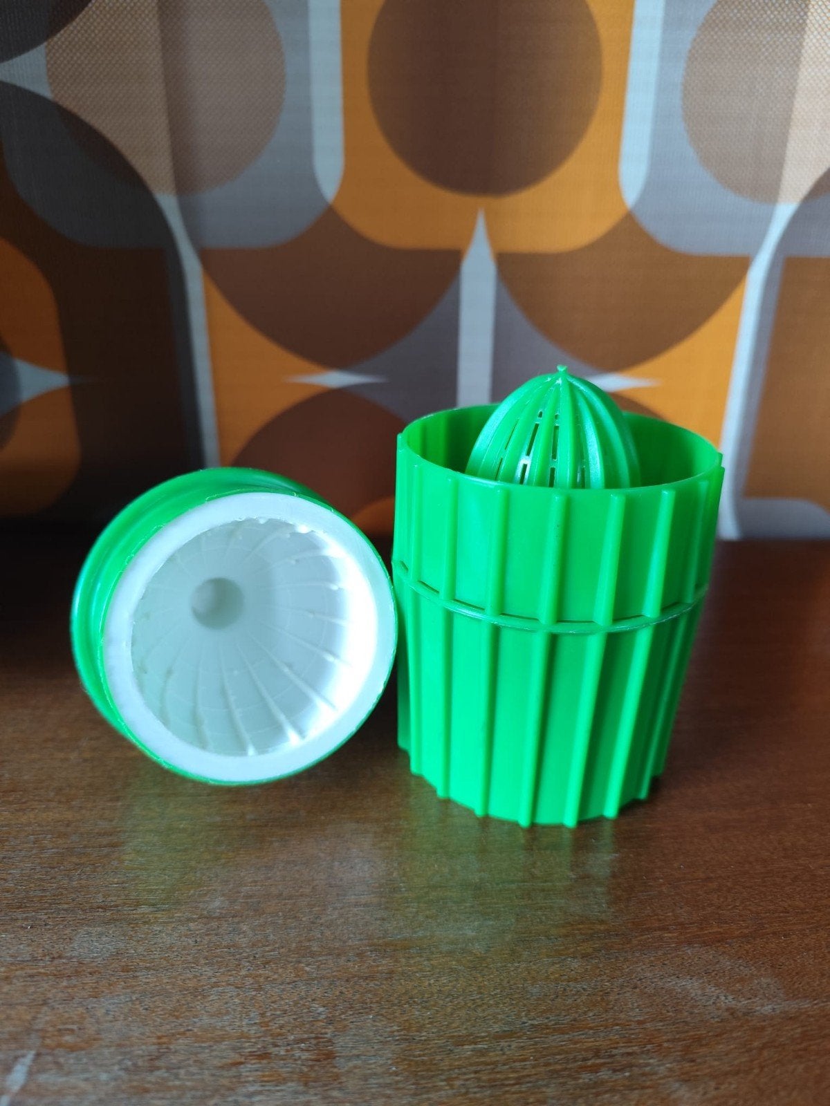 Vintage Groene Citruspers - Made in Italy retro jaren 70 60, Kunststof, Ophalen of Verzenden, Groen, Overige typen