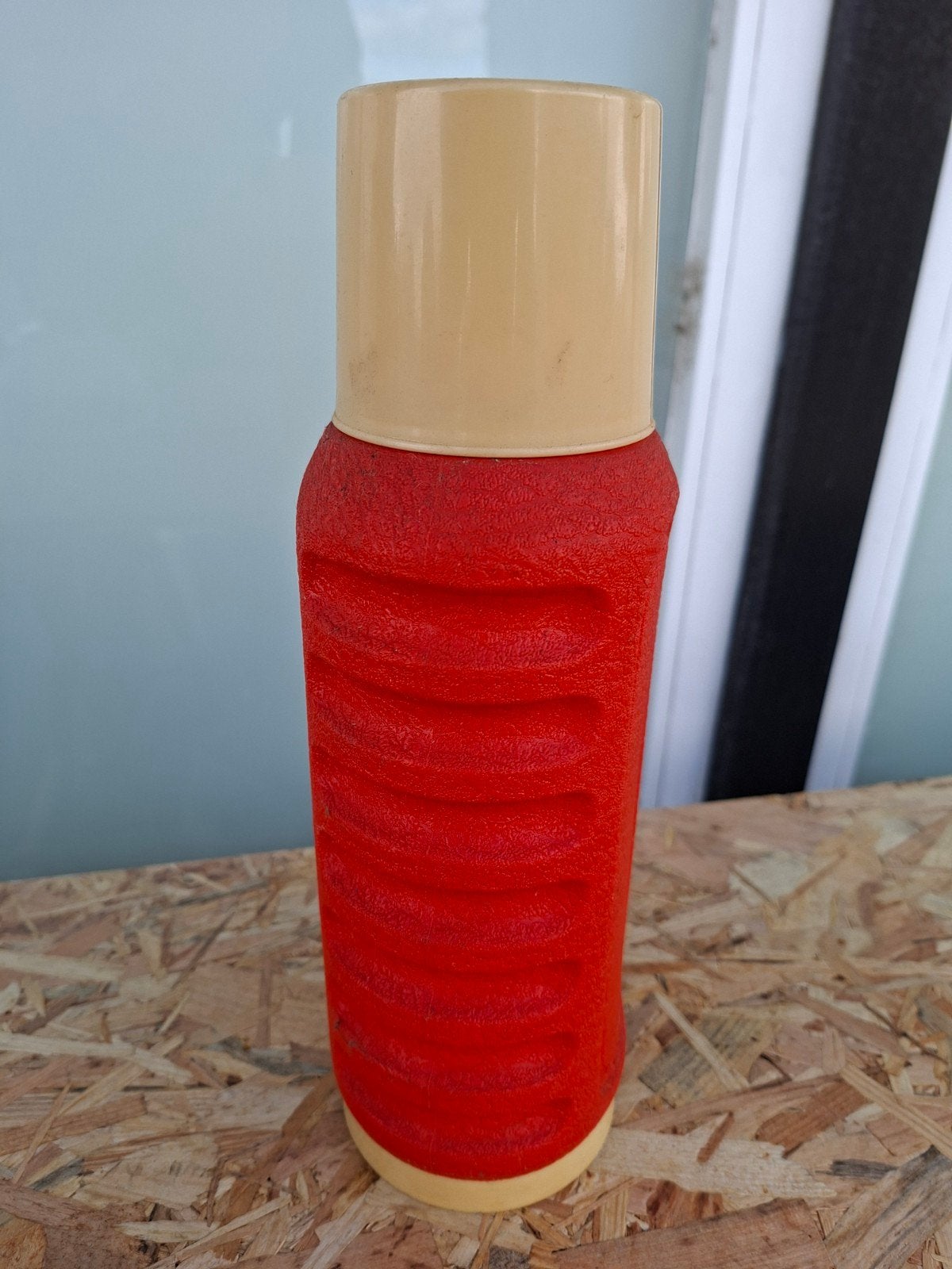 1 vintage thermofles oranje, Verzamelen, Ophalen of Verzenden, Huis en Inrichting
