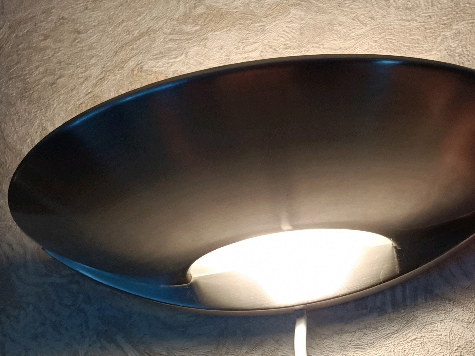 Wandlamp van rvs met dimmer! Schijnt naar onder en boven., Ophalen, Gebruikt