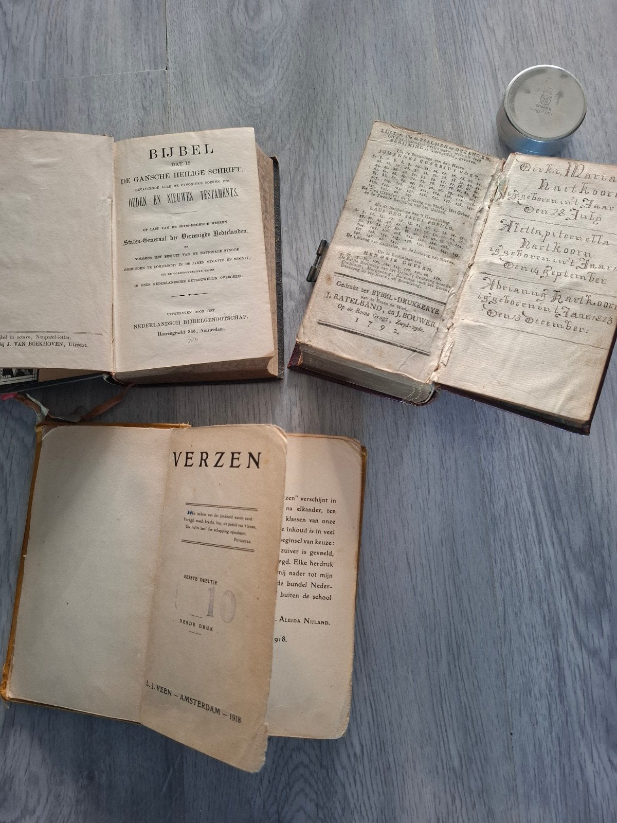 Antieke Bijbels en Verzenboeken uit de 18e en 19e Eeuw, Ophalen of Verzenden, Diverse