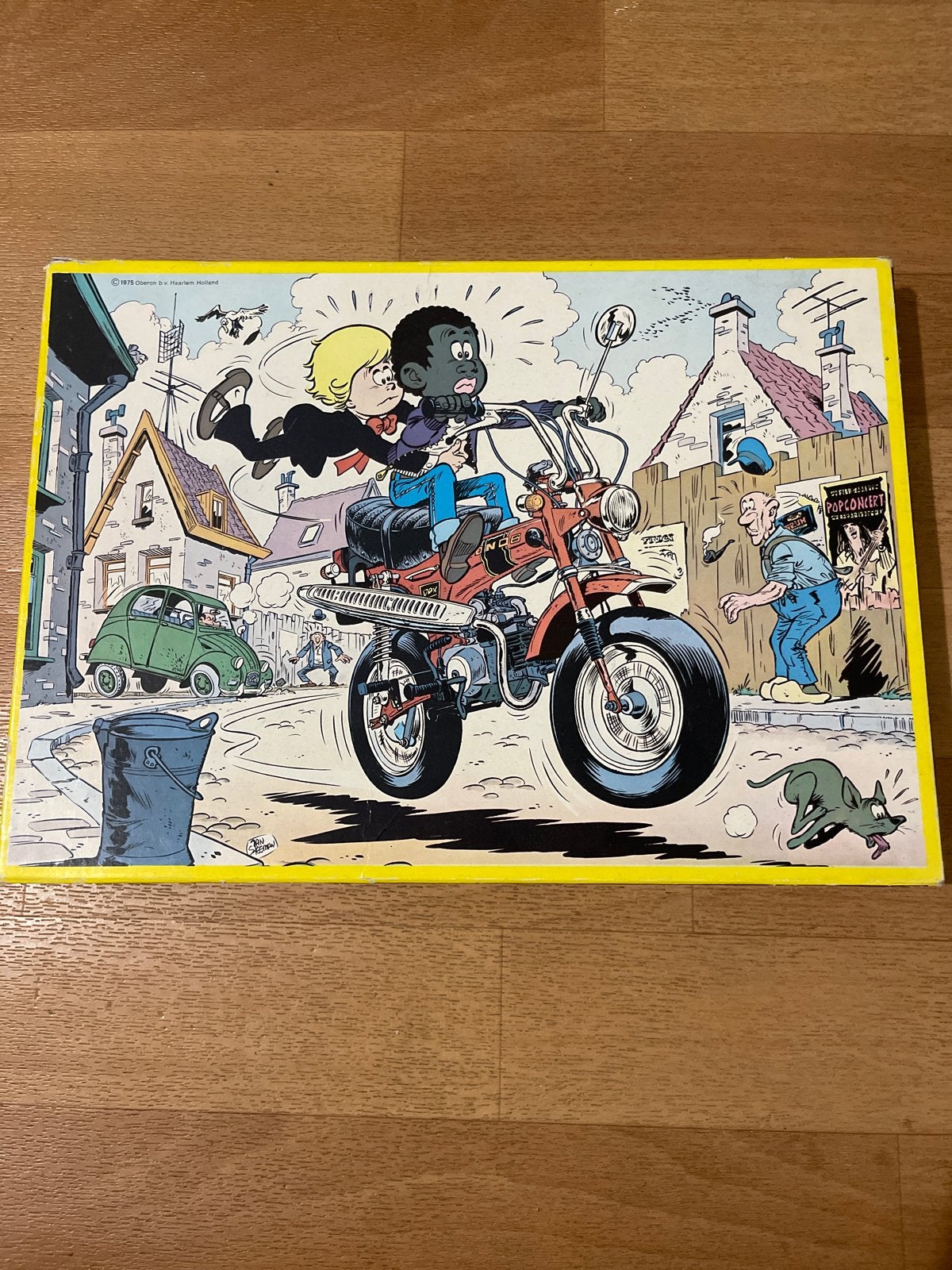 Vintage Sjors en Sjimmie legpuzzel - Jan Steeman, Verzenden, Minder dan 500 stukjes, Zo goed als nieuw, Legpuzzel