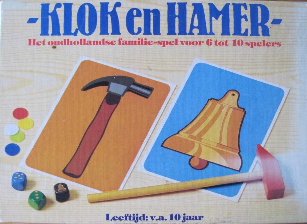 bordspel Klok en Hamer - uitgave HEMA, Vijf spelers of meer, Ophalen of Verzenden, Zo goed als nieuw, HEMA