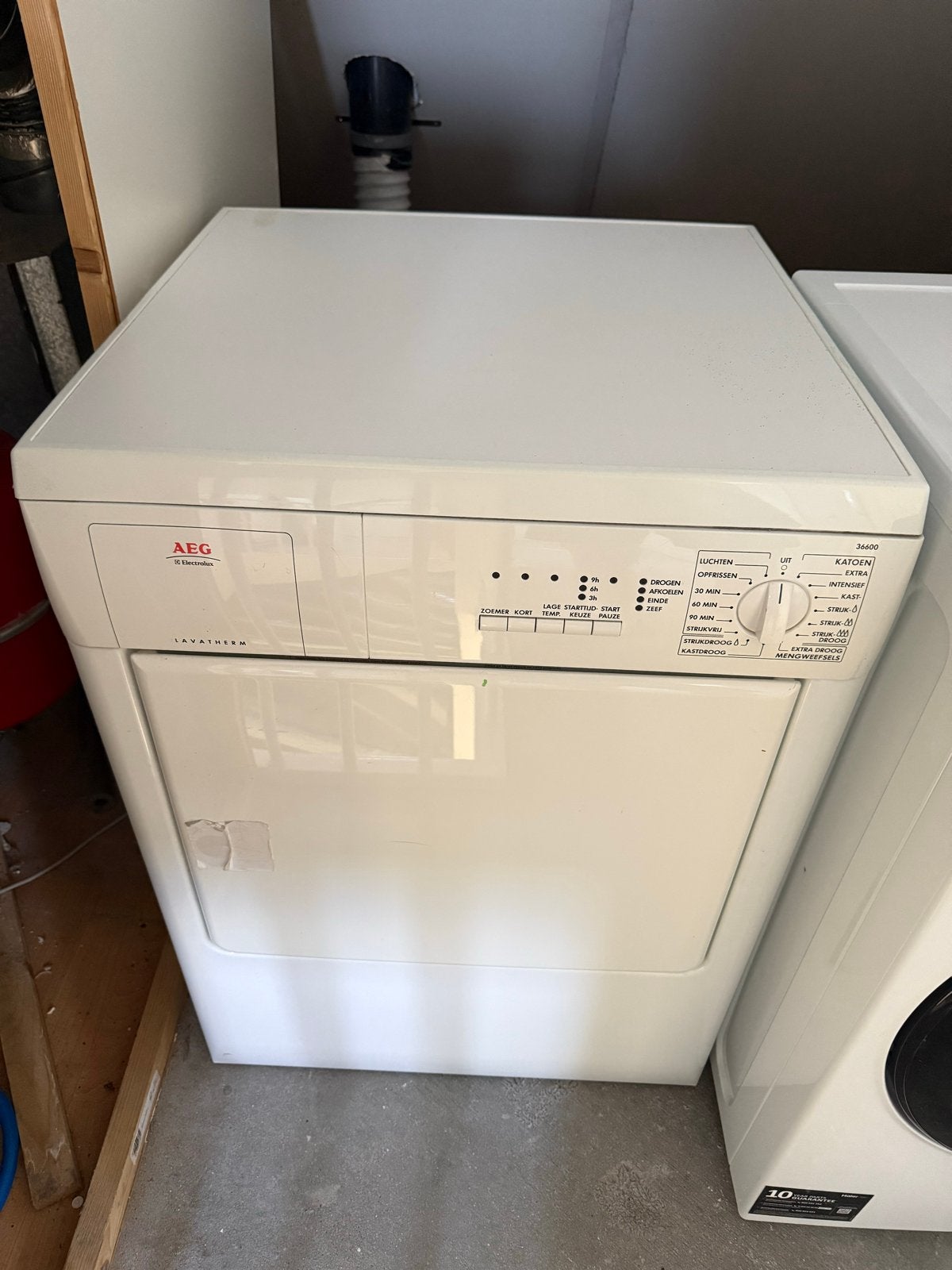 AEG Lavatherm Wasdroger - Condensdroger, Ophalen, 6 tot 8 kg, Gebruikt, Voorlader