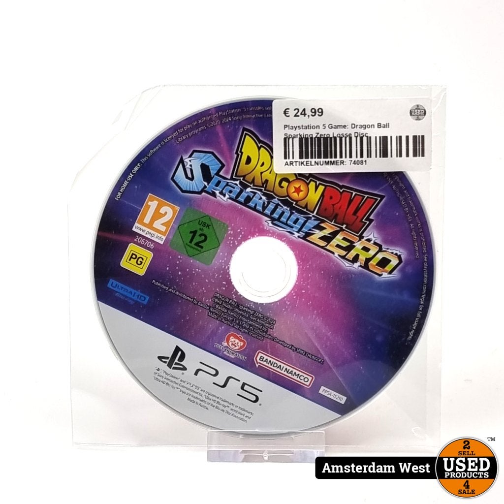 Playstation 5 Game: Dragon Ball Sparking Zero, Sony, Gebruikt, Support@sony.com, 1-7-1 Konan, Minato-ku
Tokyo 108-0075
Japan