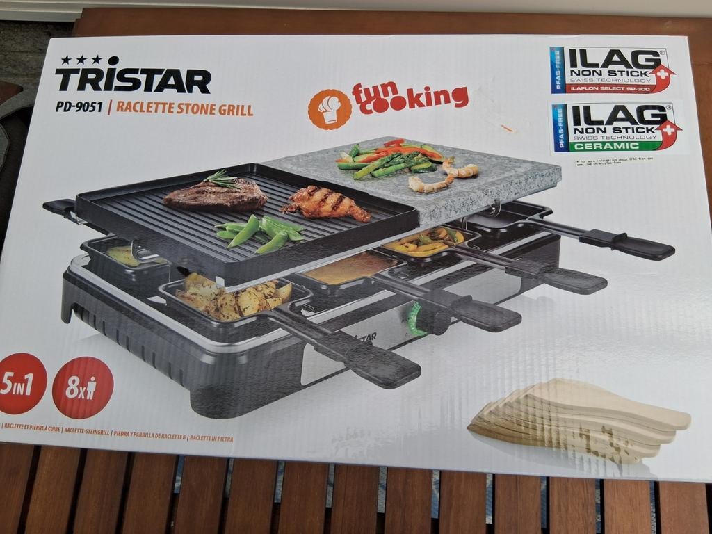 CONTACTGRILL (TRISTAR 5-in-1), Ophalen of Verzenden, Nieuw, 8 personen of meer