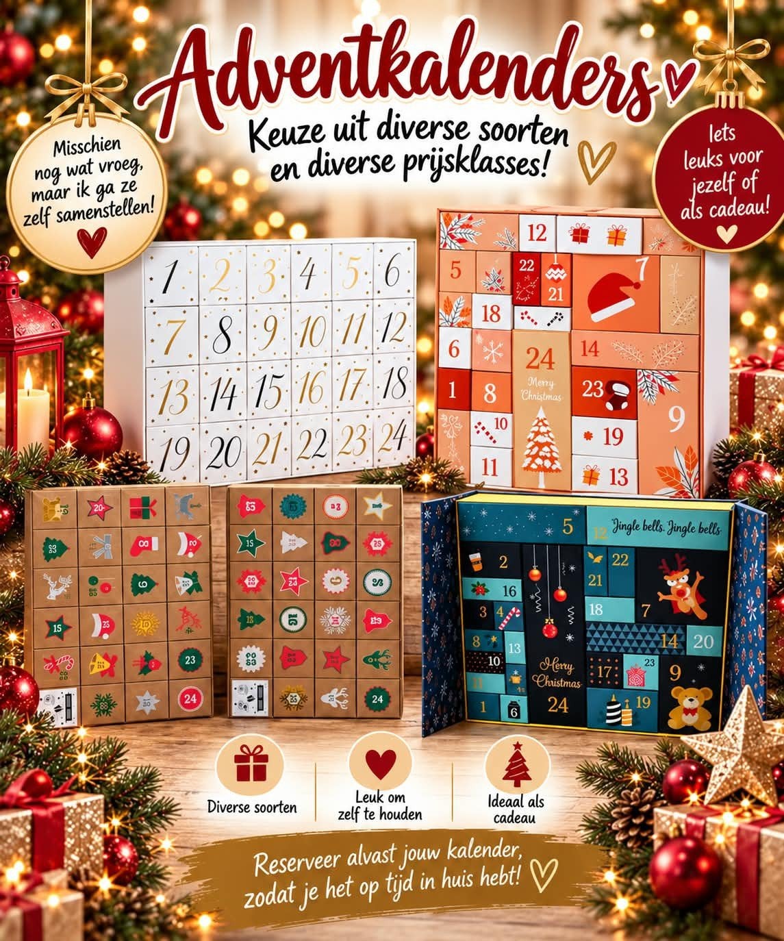 Adventkalender Beauty Oriflame diverse prijzen, Ophalen of Verzenden, Nieuw