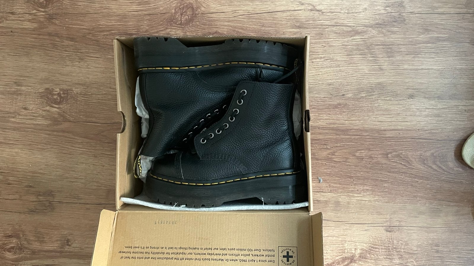 Dr. Martens Sinclair Platform Laarzen - Zo goed als nieuw, Kleding | Dames, Ophalen, Nieuw, Zwart, Lage of Enkellaarzen