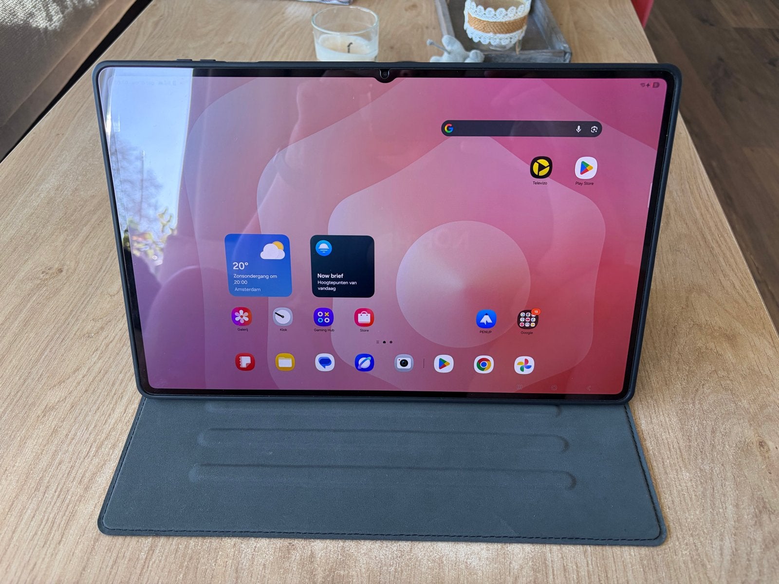 Samsung Galaxy Tab S11 Ultra 256GB Wi-Fi + Case en Glas, Computers en Software, 13 inch of meer, Tab S11 Ultra, Ophalen of Verzenden